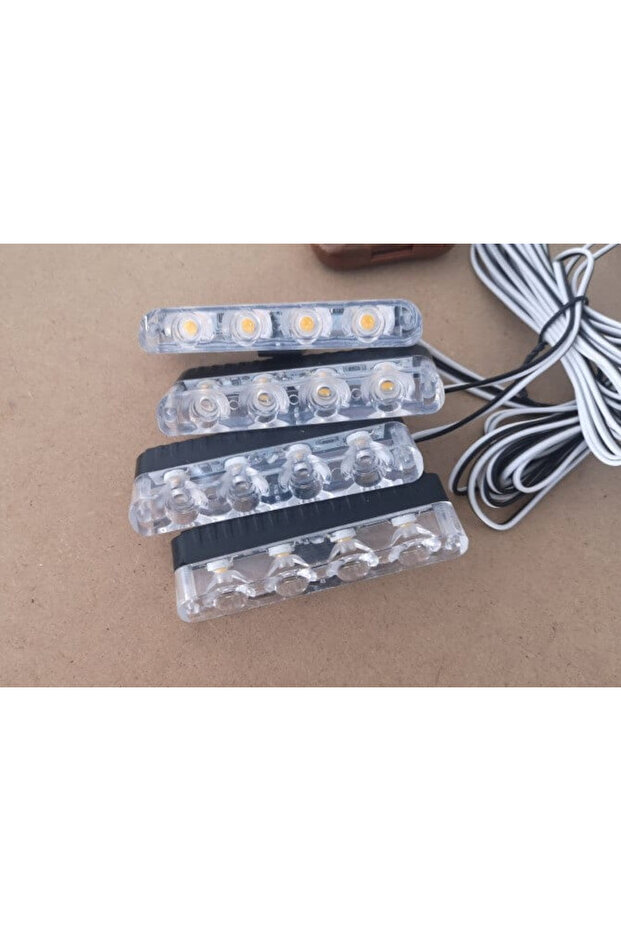 Kit of 8 strobe lights 7 functions 12V Yellow - 4