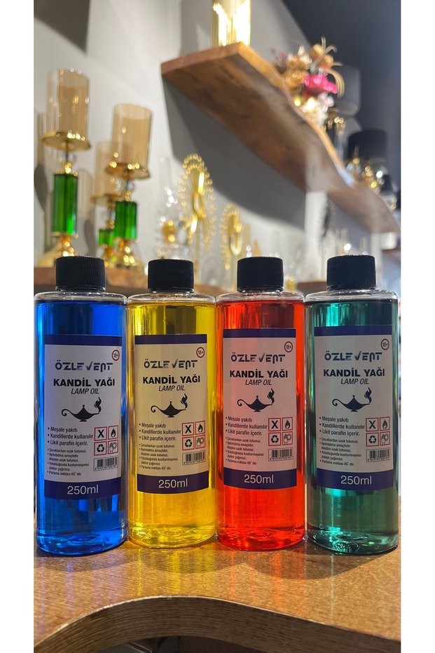 250 ml Kandil - Gas Lamp Oil 4 Pieces