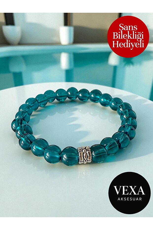 Casual Glass Look Beaded Bracelet - Gift as Per Combination - Gifted Product