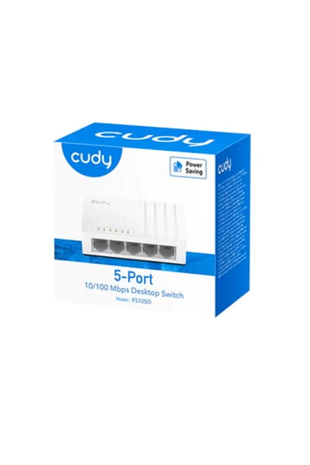 Kodi FS105D 5-Port Unmanaged Internet Router with 10/100 Mbps Speed – Compact Design - 3