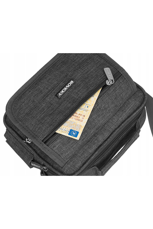 Practical men's polyester messenger bag - Rovicky - 7