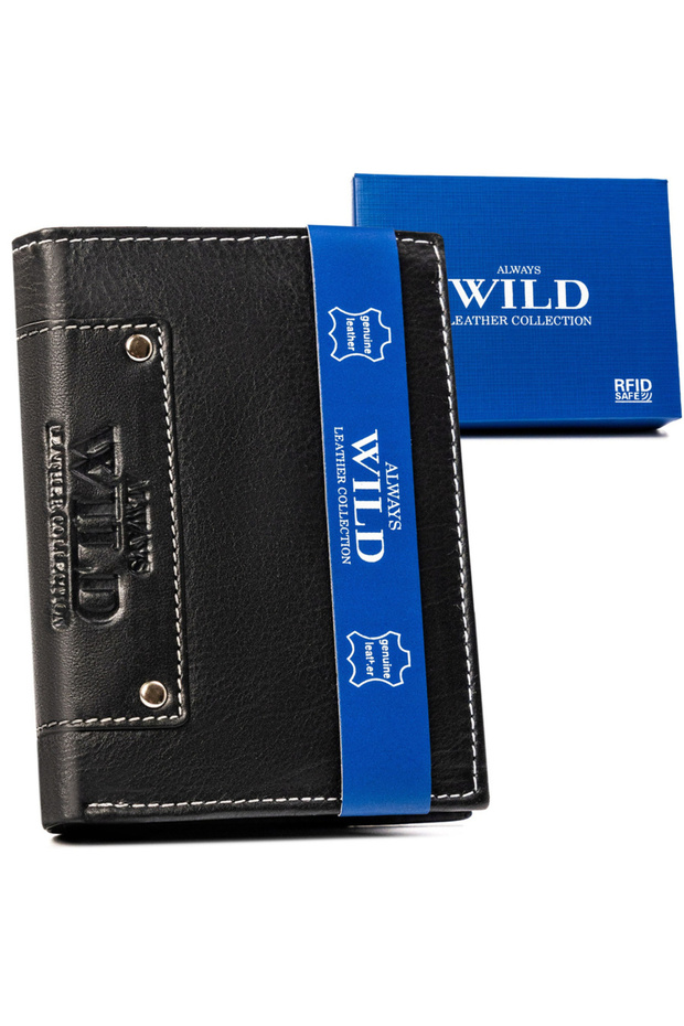 Men's leather wallet without external clasp - Always Wild - 1
