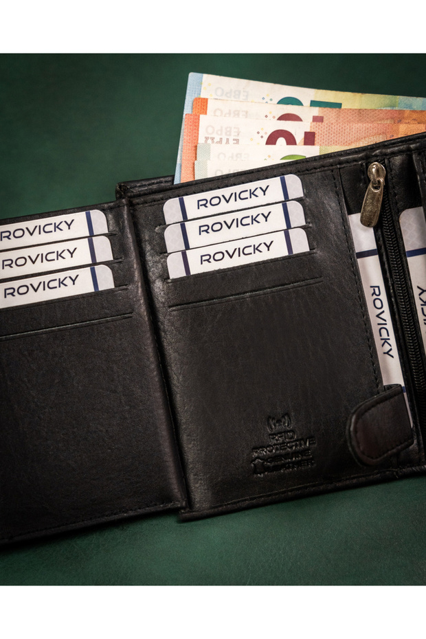 Men's leather wallet without external clasp - Always Wild - 10