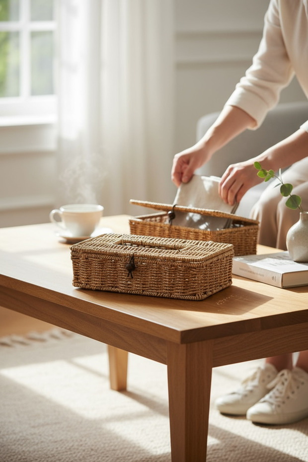 Hasır Rattan Peçetelik - 2