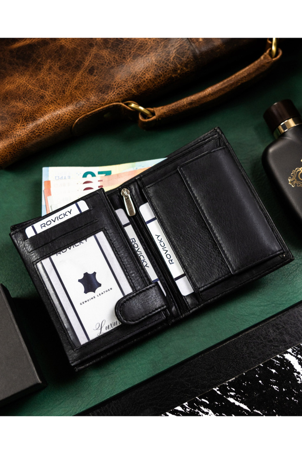 Men's leather wallet without external clasp - Always Wild - 5