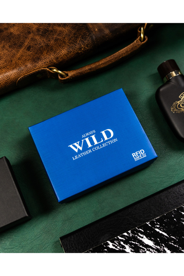 Men's leather wallet without external clasp - Always Wild - 6