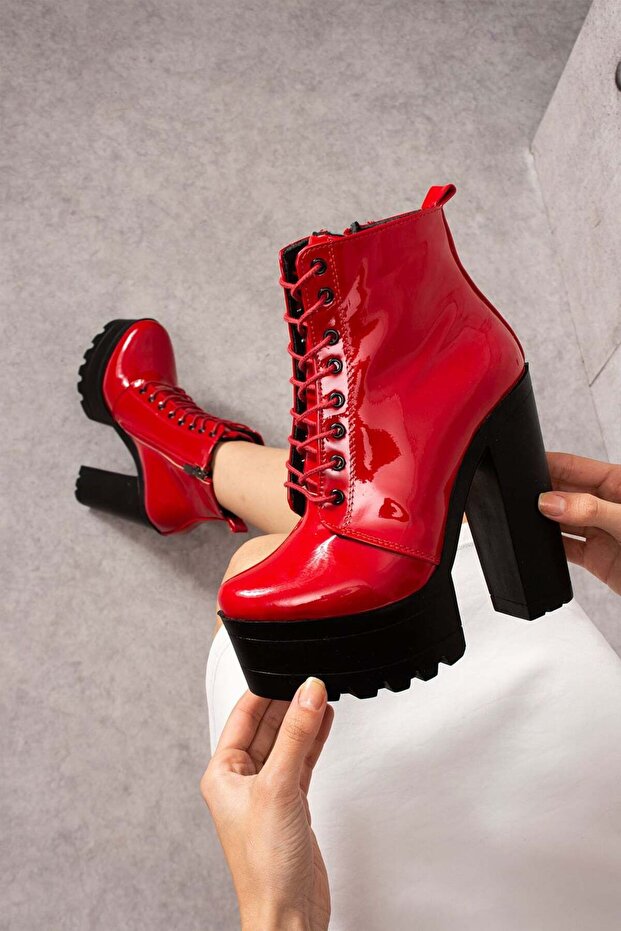 Doenow Topuklu Deri Bot - 1