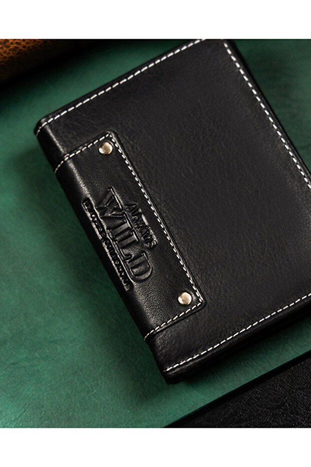 Men's leather wallet without external clasp - Always Wild - 4
