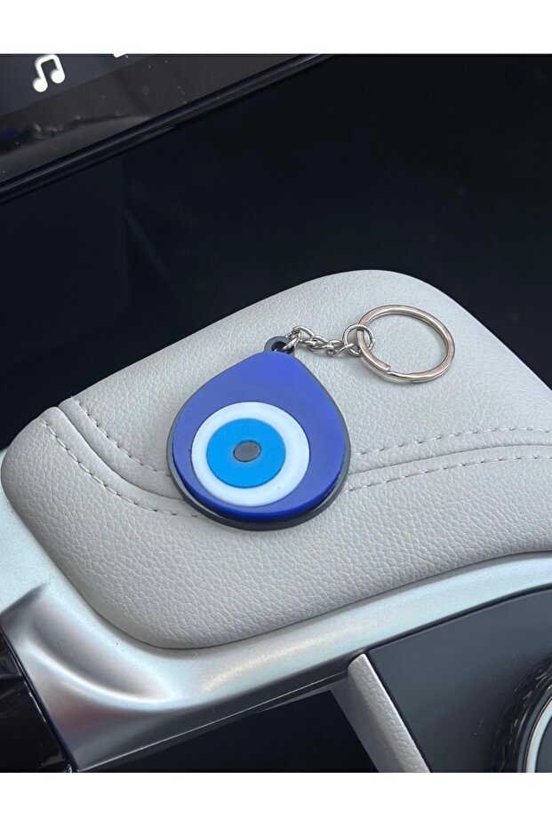 سلسلة مفاتيح من البليكسي على شكل حجر النazar - 1