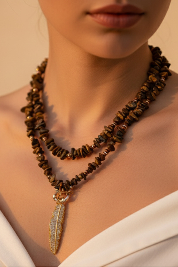 Nature Doğal Taş Kolye - 1