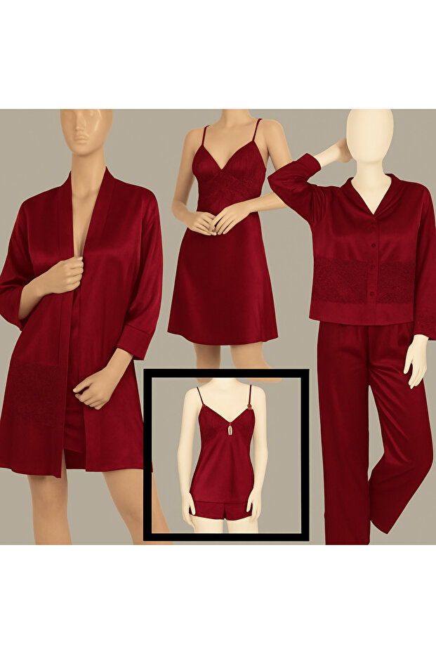 Women's Bridal Dowry Satin Six-Piece Dowry Set