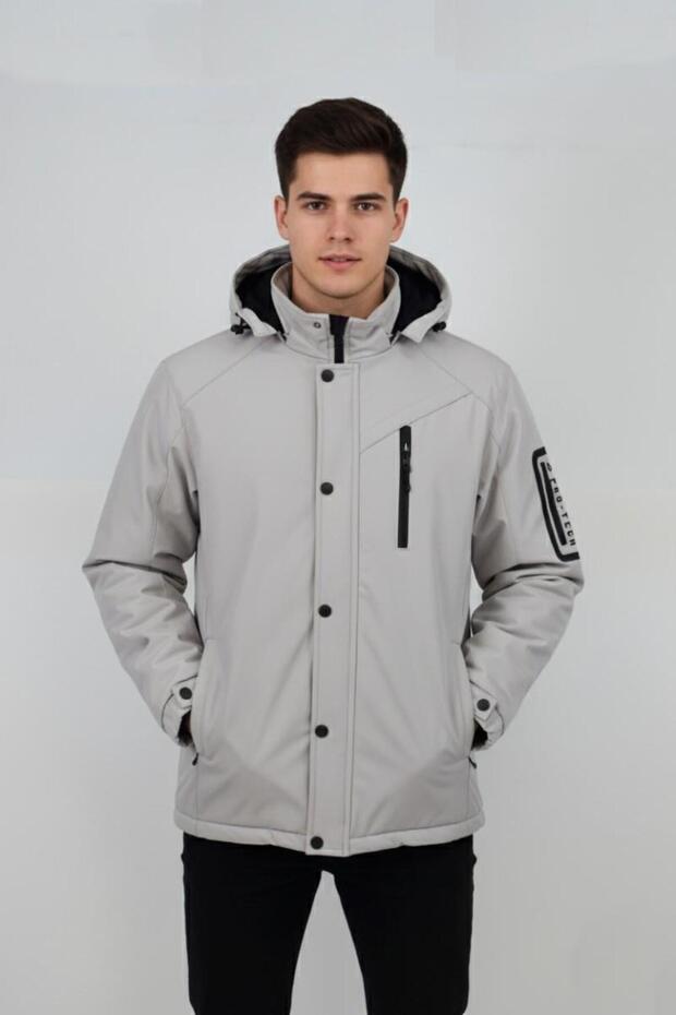 Erkek Kapüşonlu Spor Mont Regular Fit 3013 BGL-ST04908 - 1