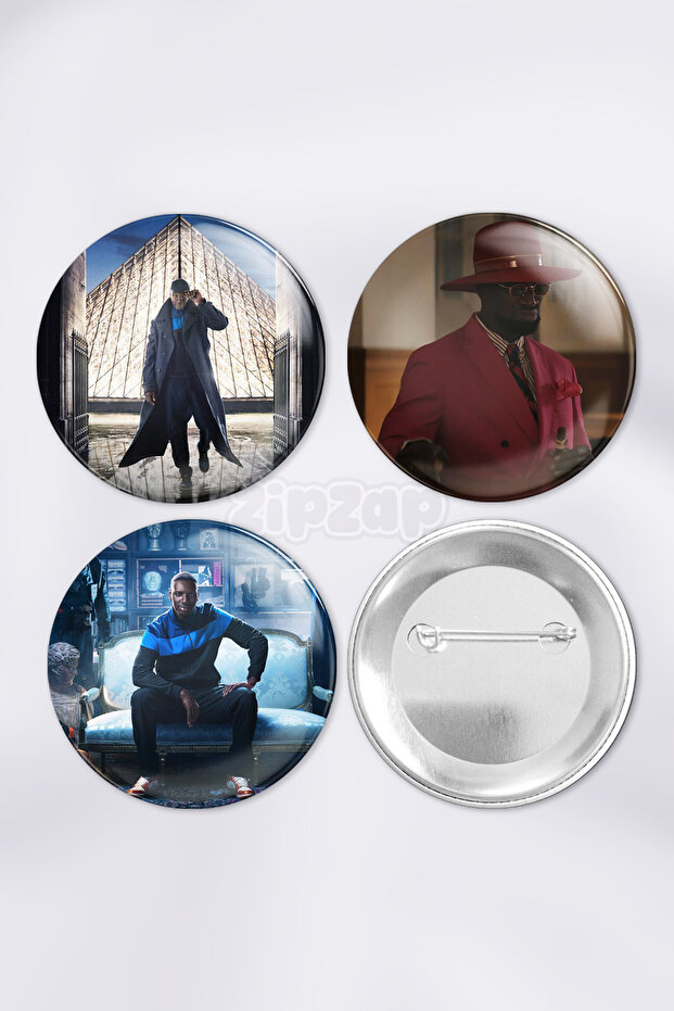 Lupine Series Bag Ornament Pin Button Badge Set (3 Pcs)