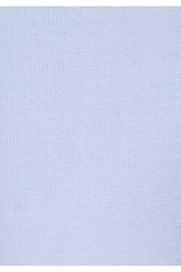 Regular Fit Orta Bel Düz Erkek Mavi Şort - 6