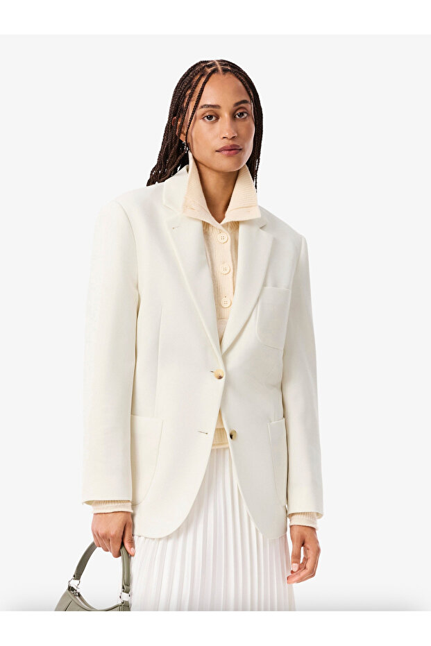 Wool Twill Blazer - 1