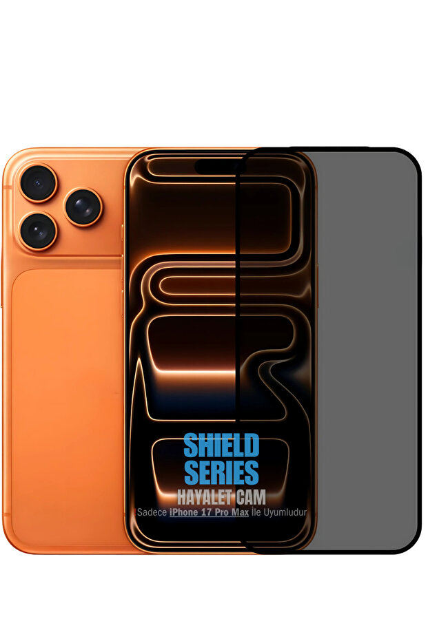 واقي شاشة زجاجي مقوى مضاد للكهرباء الساكنة (Shield Ghost) متوافق مع iPhone 17 Pro Max