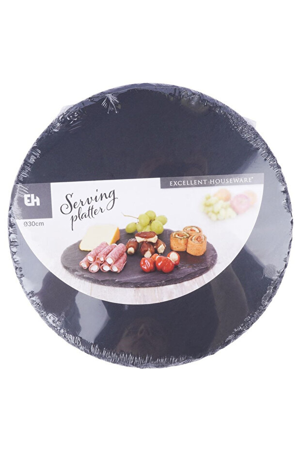 30cm round stone serving tray - 8