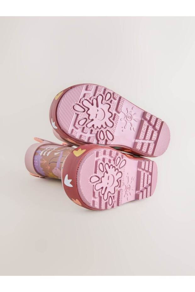 Dino Patterned Waterproof Rain Boots - 4