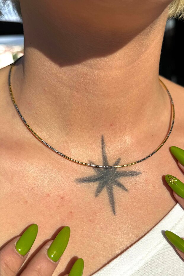 Gold and Silver Color Ysx Necklace