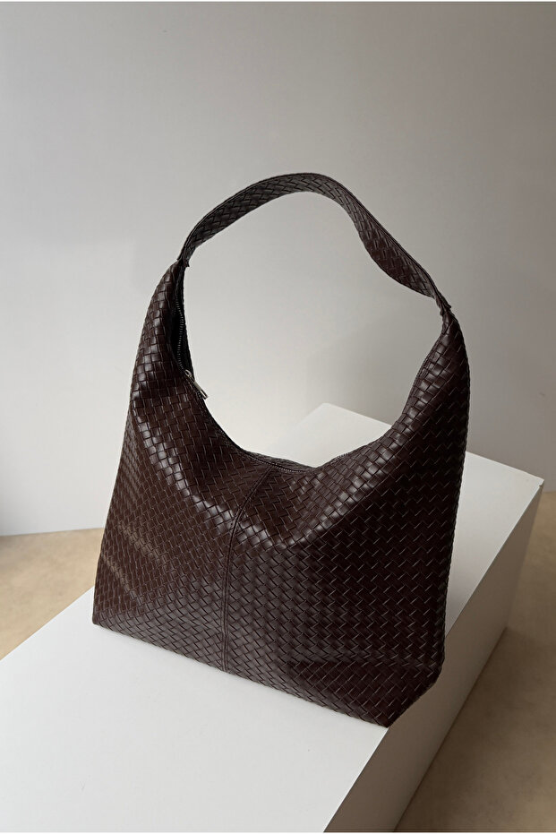 Women's Hand and Shoulder Bag Aci Brown