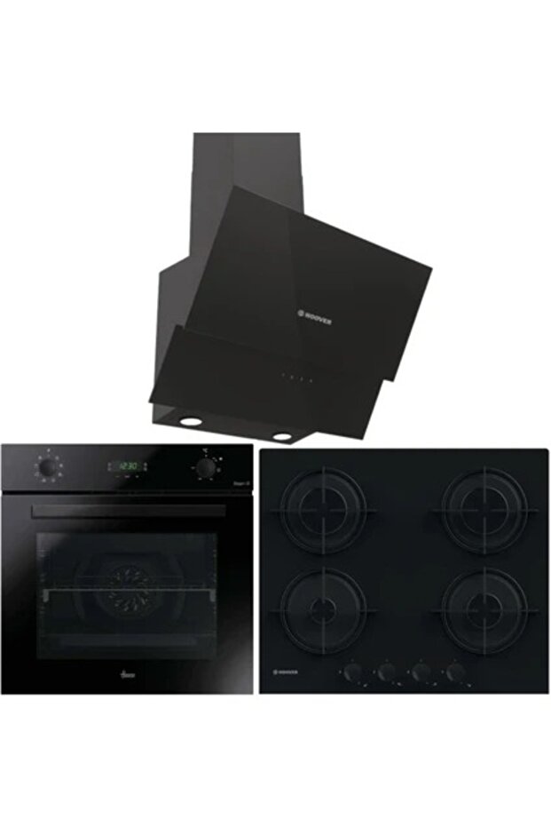 Ankastre Set Siyah ( HO3158B -HDG6C2GBTK - HVW6MBB ) - 1