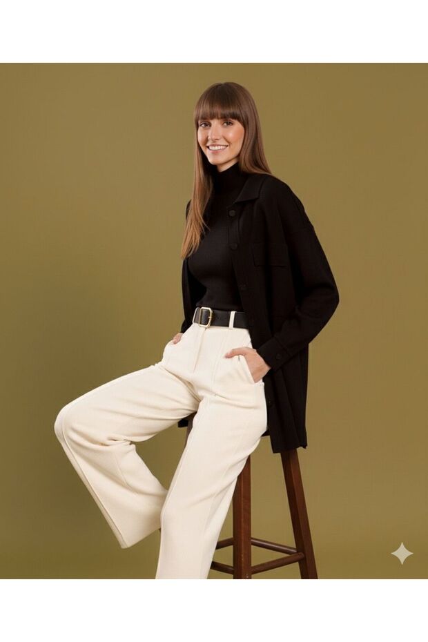 DÜĞMELİ TRİKO CEKET 12302 - 1