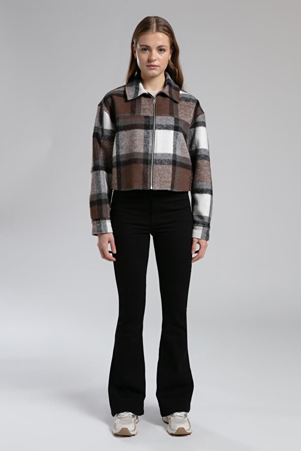 Brıelle Kadın Dokuma Ceket - 1