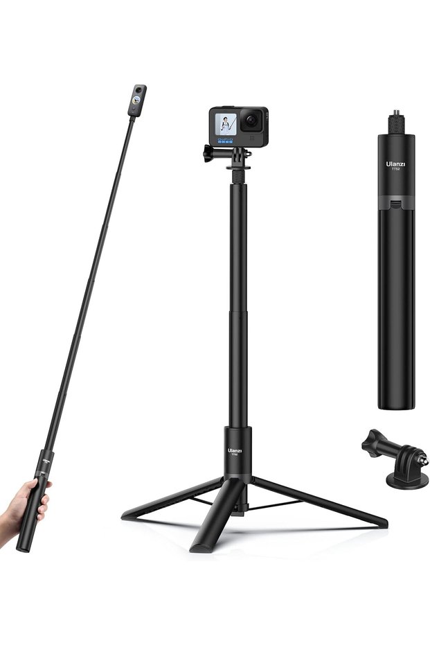 TT52 59in Invisible Selfie Stick Tripod for Insta360 & Action Cameras