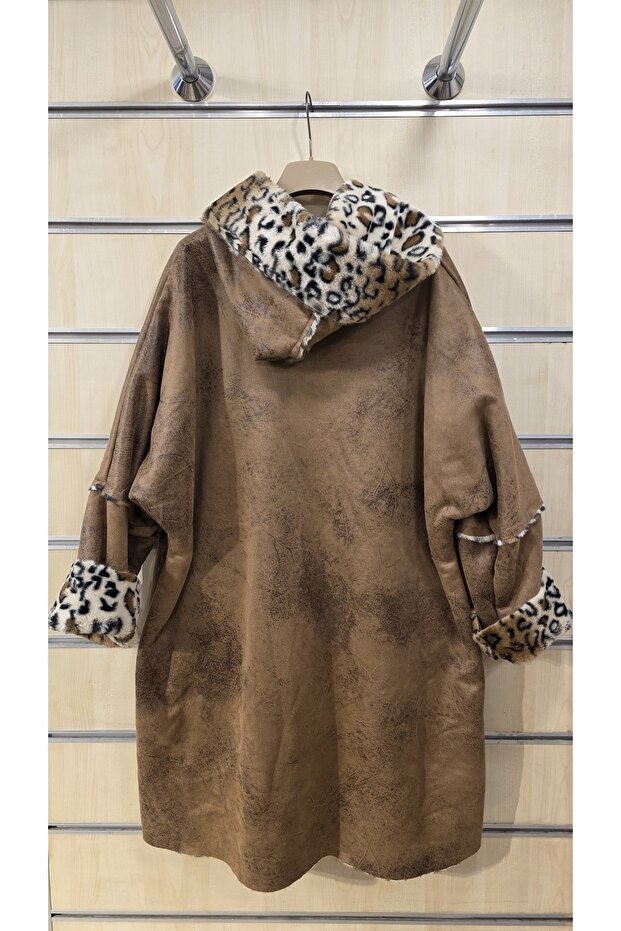 Leopard Pattern Long Coat - 5