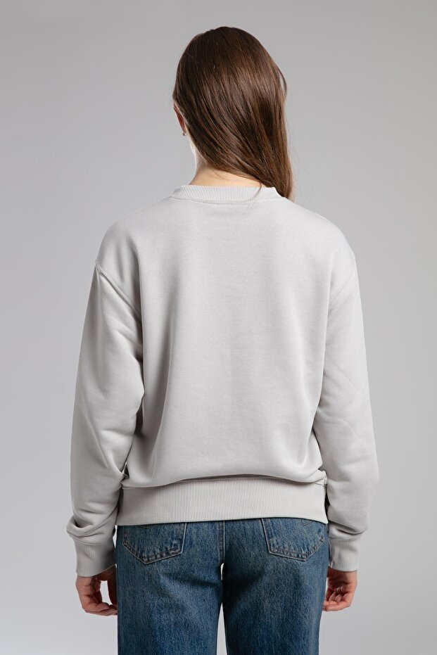 Danıela Kadın O Yaka Sweatshirt Bej - 3