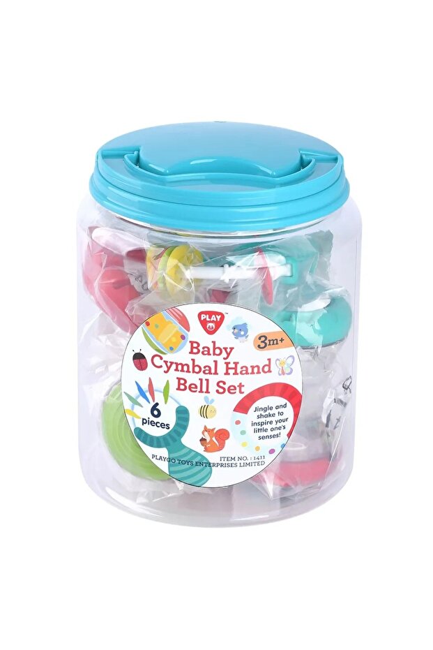 BABY CYMBAL HAND BELL - 6 PCS