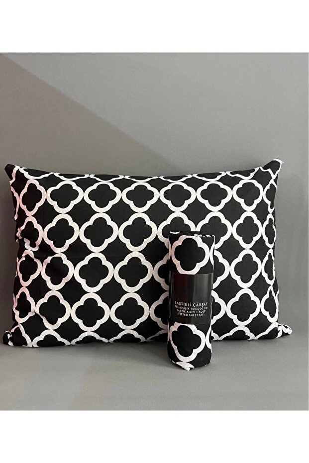 طقم ملاءة مطاطية مفردة + 1 كيس وسادة - 3