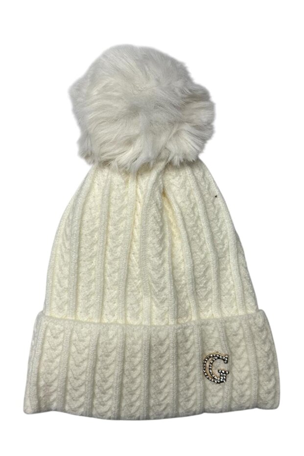 Suyutti Women's Pom-Pom Knitted Beanie