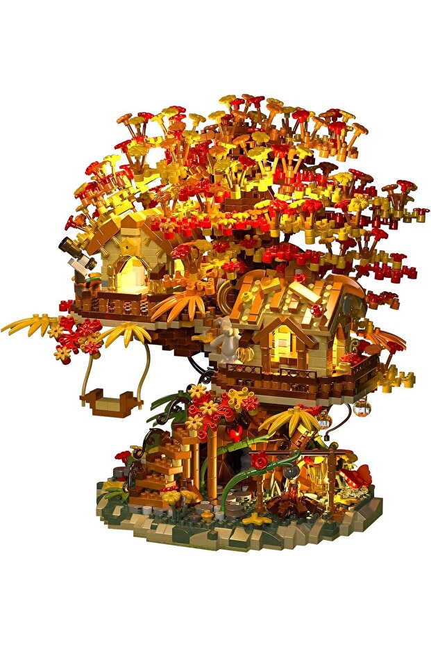 Treehouse Building Blocks Set with LED Lights (2725 PCS Micro Bricks) - 1