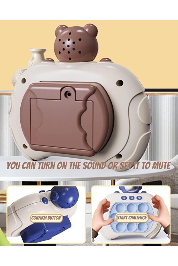 SGT-Pop Push It Game Controller - Light-Up Pop Bubble Fidget Toy - 2