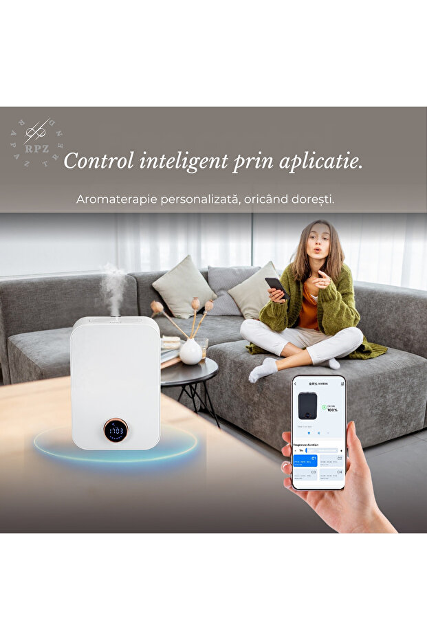Automatic aromatherapy diffuser, rotary knob, app control, Bluetooth, Wireless, programmable - 8