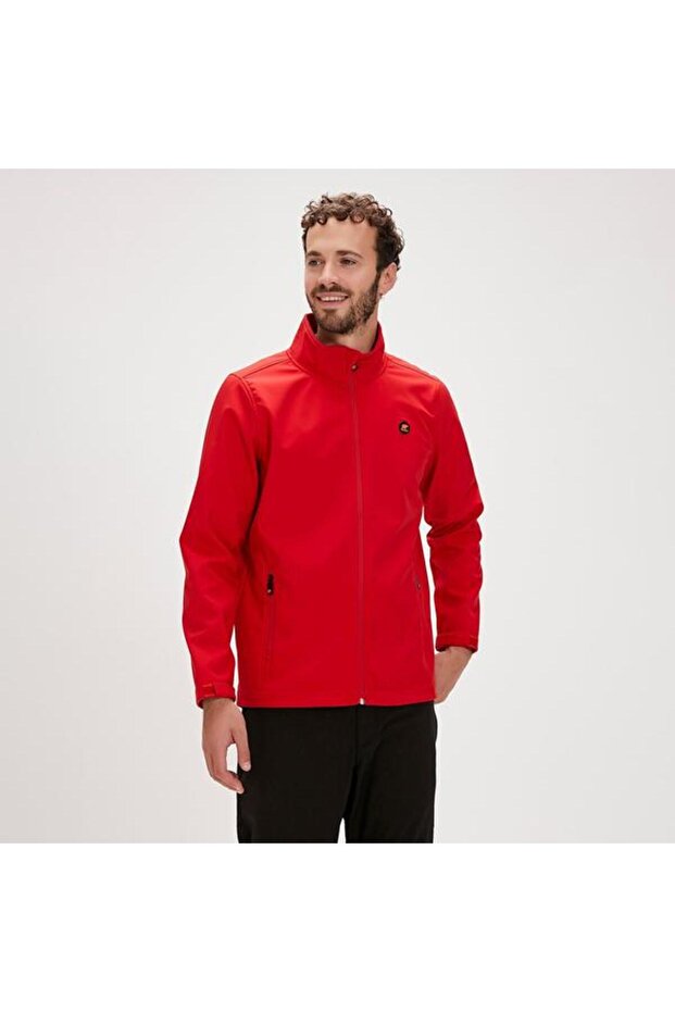 سترة كونش سوفتشيل للرجال باللون الأحمر - 2