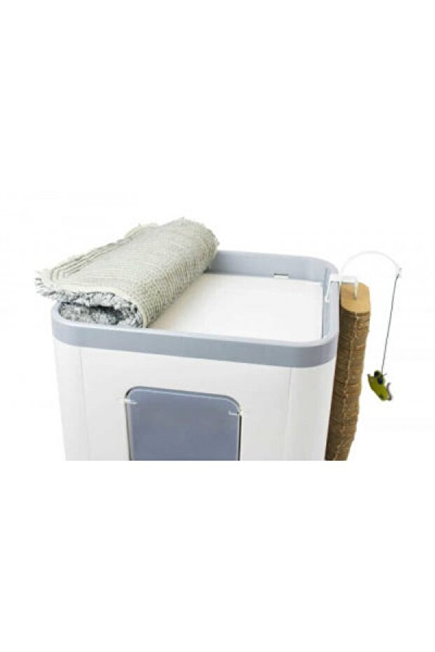 مفهوم القط مع وسادة وخدش - C802 (رمادي) - 4