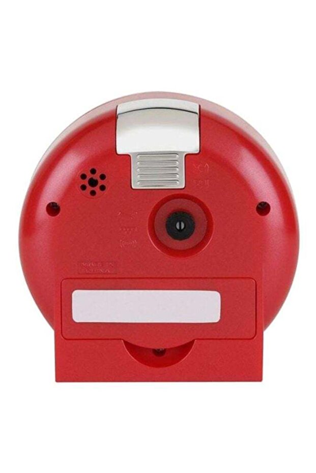 Round Shape Alarm Clock Red - 3