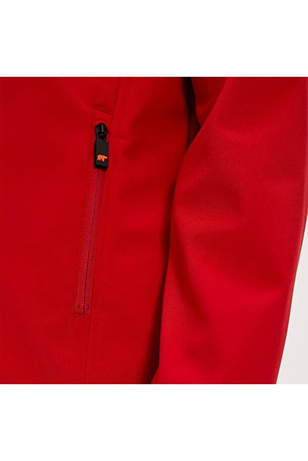 سترة كونش سوفتشيل للرجال باللون الأحمر - 5