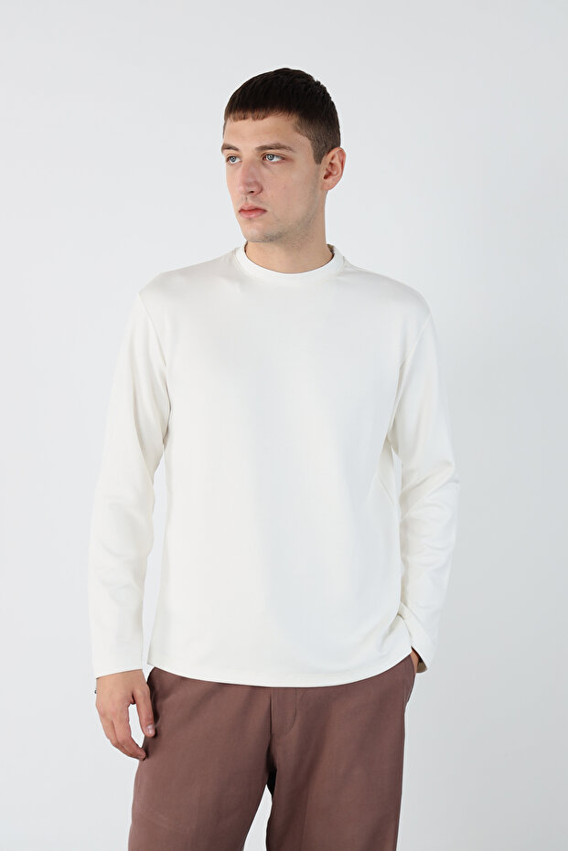 Regular Stretchy Modal Fabric Men's Sweatshirt