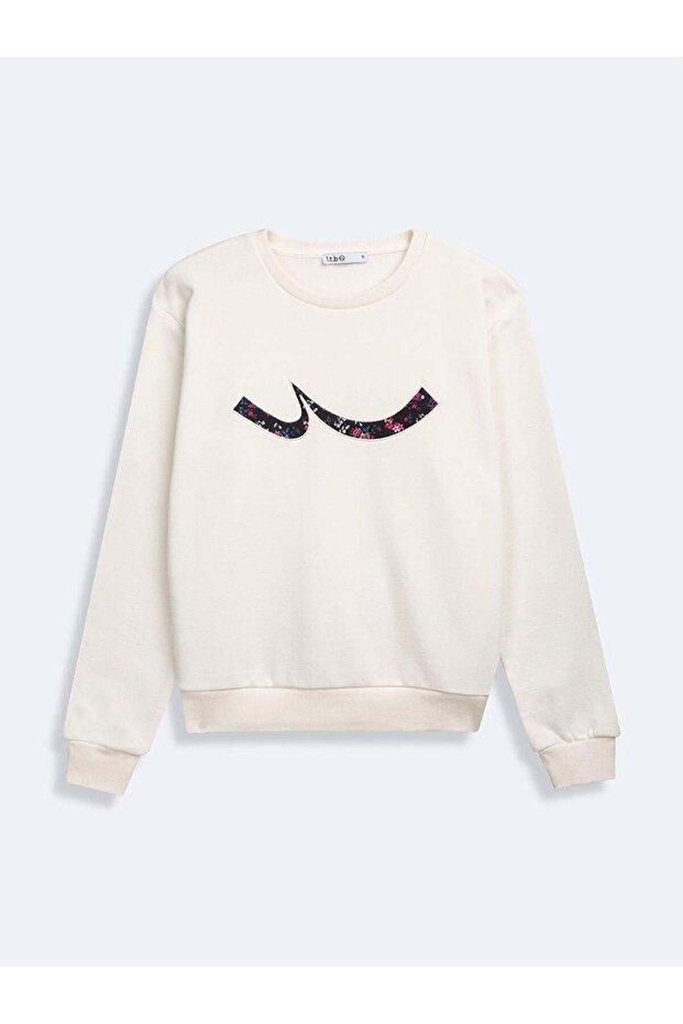 Panece Logolu Bisiklet Yaka sweatshirt - 1