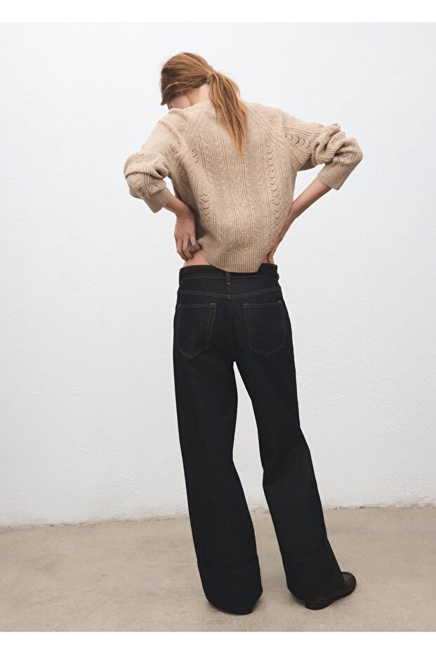 Ajur örgü kazak - 4