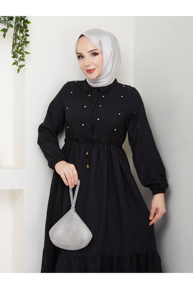 Modamarkam Elisa Dress with Spread Stone Details