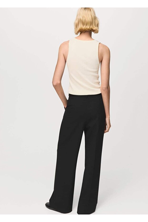 Yün karışımlı triko bluz - 4