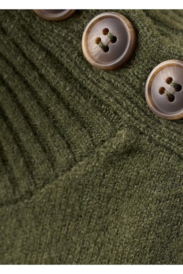 Perkins yaka düğmeli kazak - 7