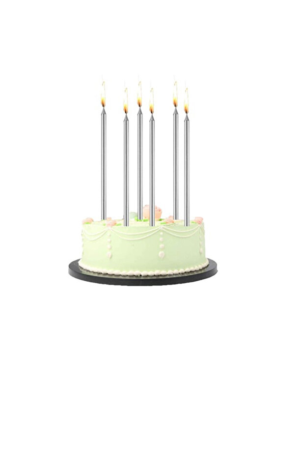 3 Pcs Candle Silver - 2