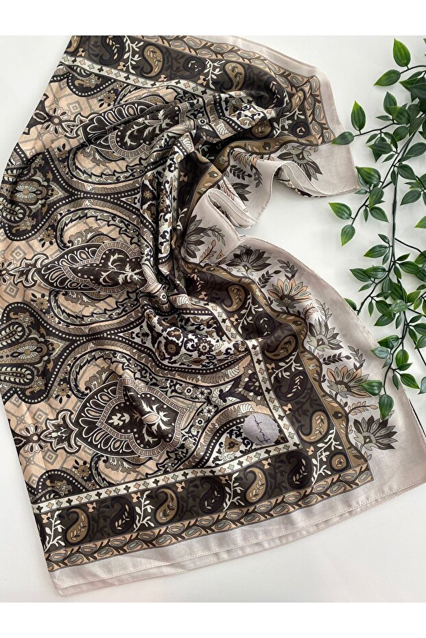 Eflin Pattern Cotton Shawl - 1