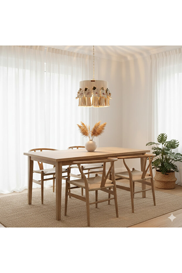 Makrome Bohem El Yapımı Avize - 2