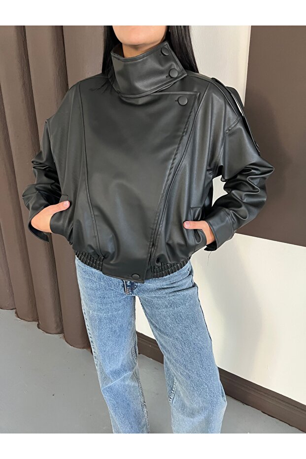 AYLA DERİ CEKET - 7